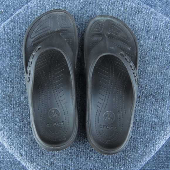 Crocs Women Flip Flop Sandal Shoes Brown Synthetic Size 7 Medium - Picture 6 of 9